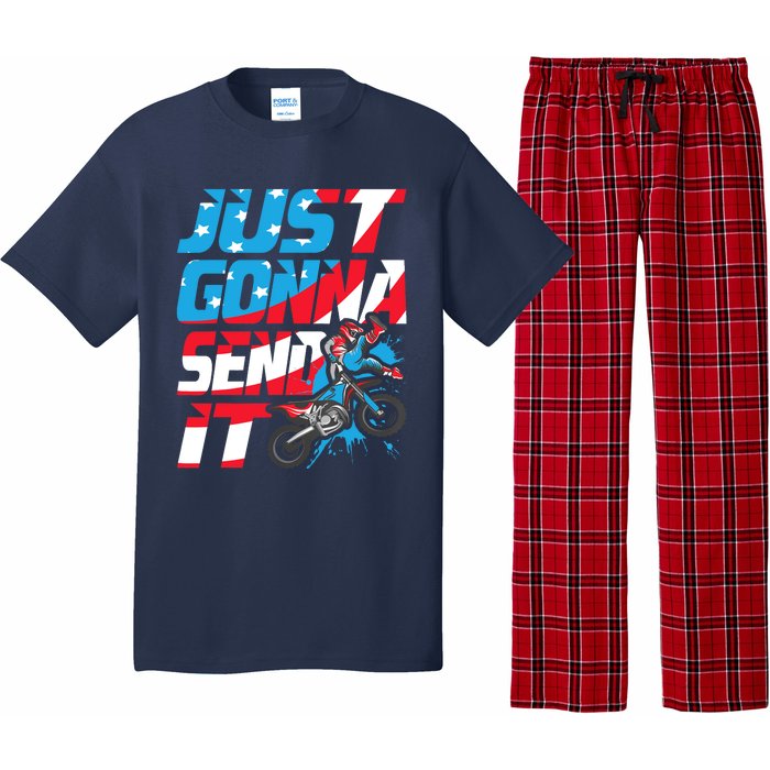 Just Gonna Send It Dirt Bike Mx Biker Rider Motocross Pajama Set