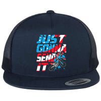 Just Gonna Send It Dirt Bike Mx Biker Rider Motocross Flat Bill Trucker Hat