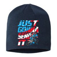 Just Gonna Send It Dirt Bike Mx Biker Rider Motocross Sustainable Beanie