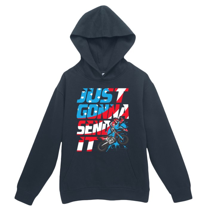 Just Gonna Send It Dirt Bike Mx Biker Rider Motocross Urban Pullover Hoodie