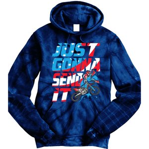 Just Gonna Send It Dirt Bike Mx Biker Rider Motocross Tie Dye Hoodie