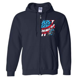 Just Gonna Send It Dirt Bike Mx Biker Rider Motocross Full Zip Hoodie