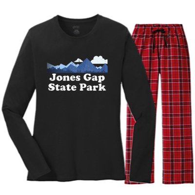 Jones Gap State Park South Carolina Greenville Sc Women's Long Sleeve Flannel Pajama Set 