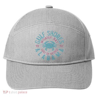JCombs Gulf Shores AL With Blue Crab 7-Panel Snapback Hat