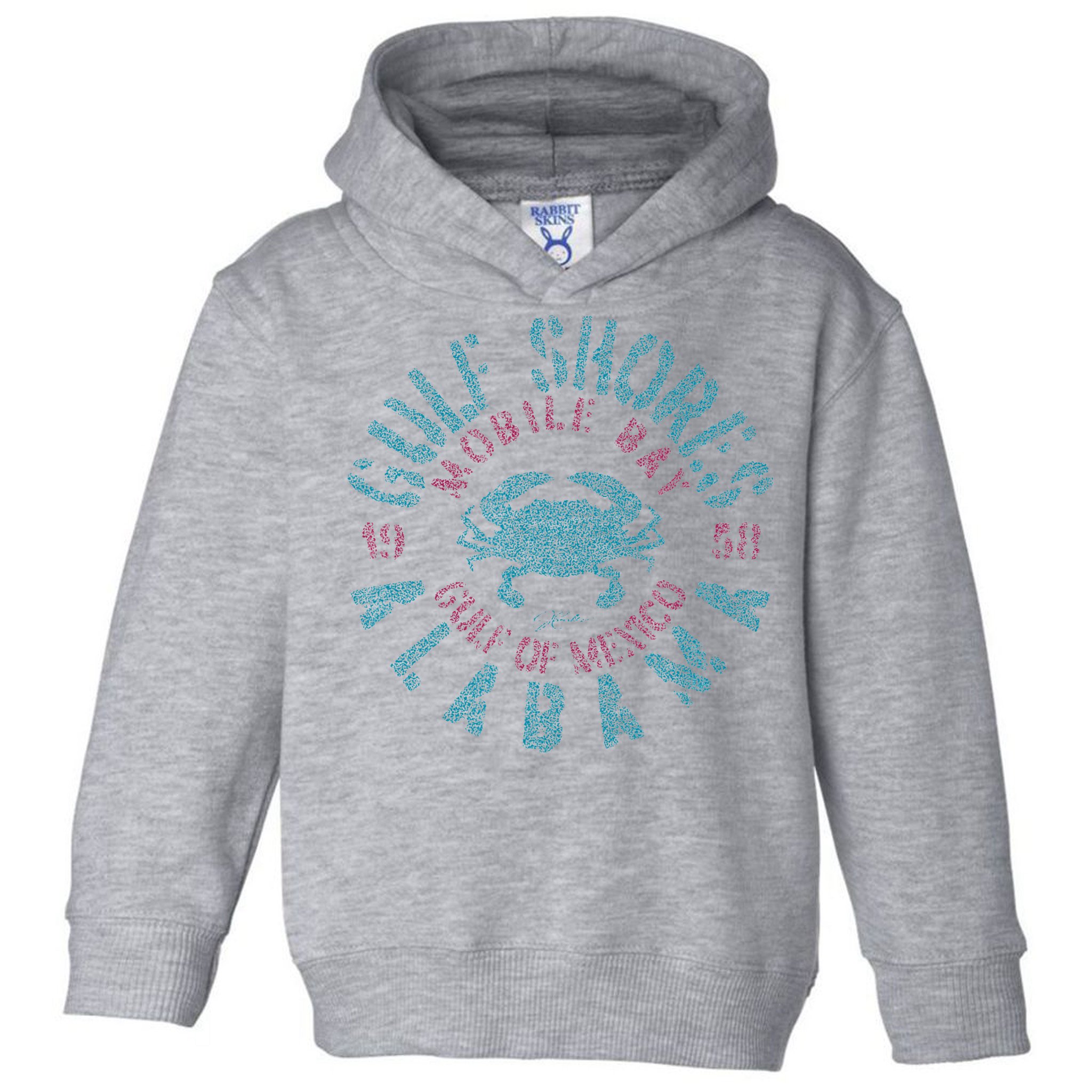 JCombs Gulf Shores AL With Blue Crab Toddler Hoodie