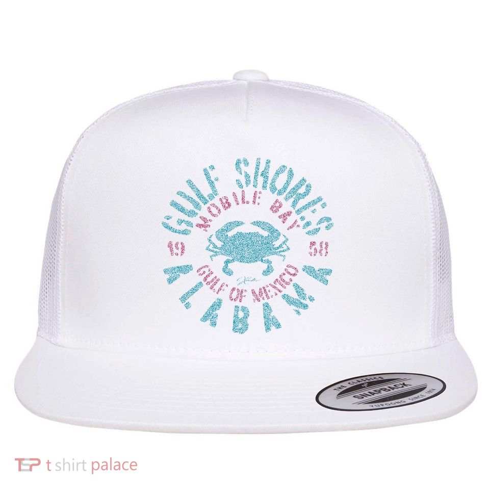 JCombs Gulf Shores AL With Blue Crab Flatbill Hat