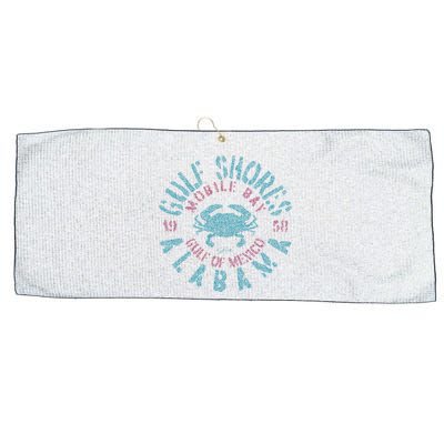 JCombs Gulf Shores AL With Blue Crab Large Microfiber Waffle Golf Towel