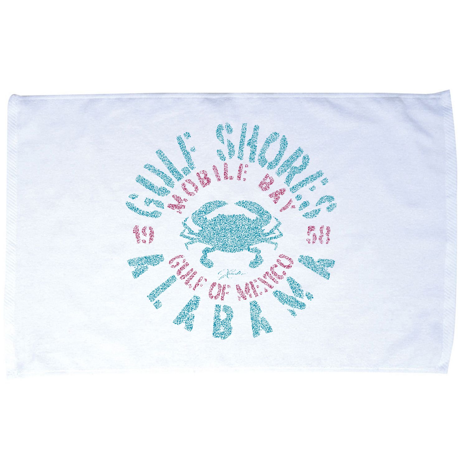JCombs Gulf Shores AL With Blue Crab Microfiber Hand Towel