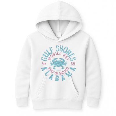 JCombs Gulf Shores AL With Blue Crab Kids Hoodie