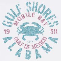 JCombs Gulf Shores AL With Blue Crab Short Acrylic Beanie