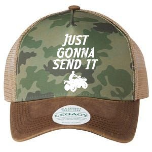 Just Gonna Send It Going To 4 Wheeling Four Wheeler Atv Gift Legacy Tie Dye Trucker Hat