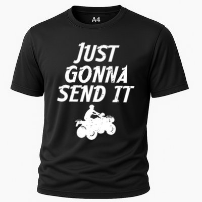 Just Gonna Send It Going To 4 Wheeling Four Wheeler Atv Gift Performance Shirt
