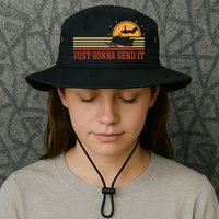 Just Gonna Send It For A Snowmobile Rider Snowmobile Meaningful Gift Bucket Hat