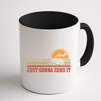 Just Gonna Send It For A Snowmobile Rider Snowmobile Meaningful Gift Mug