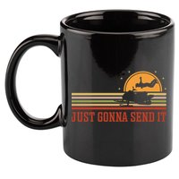 Just Gonna Send It For A Snowmobile Rider Snowmobile Meaningful Gift 11oz C Handle Ceramic Mug