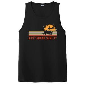 Just Gonna Send It For A Snowmobile Rider Snowmobile Meaningful Gift PosiCharge Competitor Tank