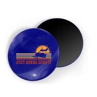 Just Gonna Send It For A Snowmobile Rider Snowmobile Meaningful Gift Magnet