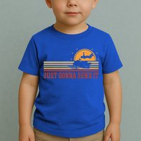 Just Gonna Send It For A Snowmobile Rider Snowmobile Meaningful Gift Toddler T-Shirt
