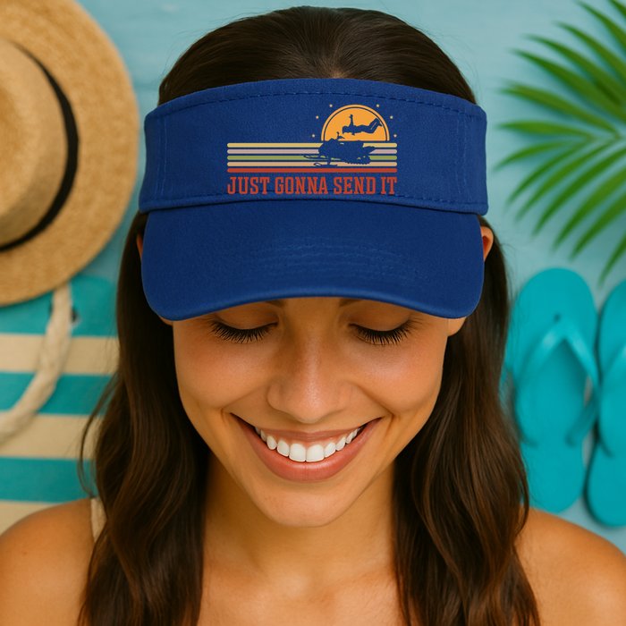 Just Gonna Send It For A Snowmobile Rider Snowmobile Meaningful Gift Visor