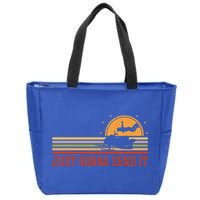 Just Gonna Send It For A Snowmobile Rider Snowmobile Meaningful Gift Zip Tote Bag