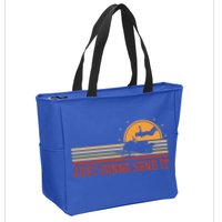Just Gonna Send It For A Snowmobile Rider Snowmobile Meaningful Gift Zip Tote Bag