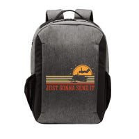 Just Gonna Send It For A Snowmobile Rider Snowmobile Meaningful Gift Vector Backpack