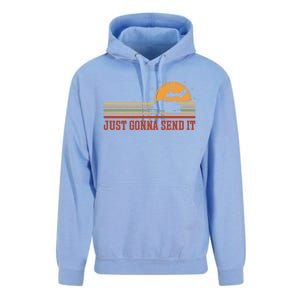 Just Gonna Send It For A Snowmobile Rider Snowmobile Meaningful Gift Unisex Surf Hoodie