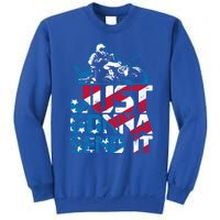 Just Gonna Send It Gift Patriotic American Flag Quad Atv Gift Sweatshirt