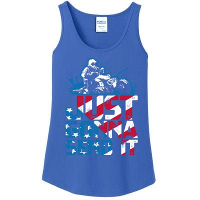 Just Gonna Send It Gift Patriotic American Flag Quad Atv Gift Ladies Essential Tank