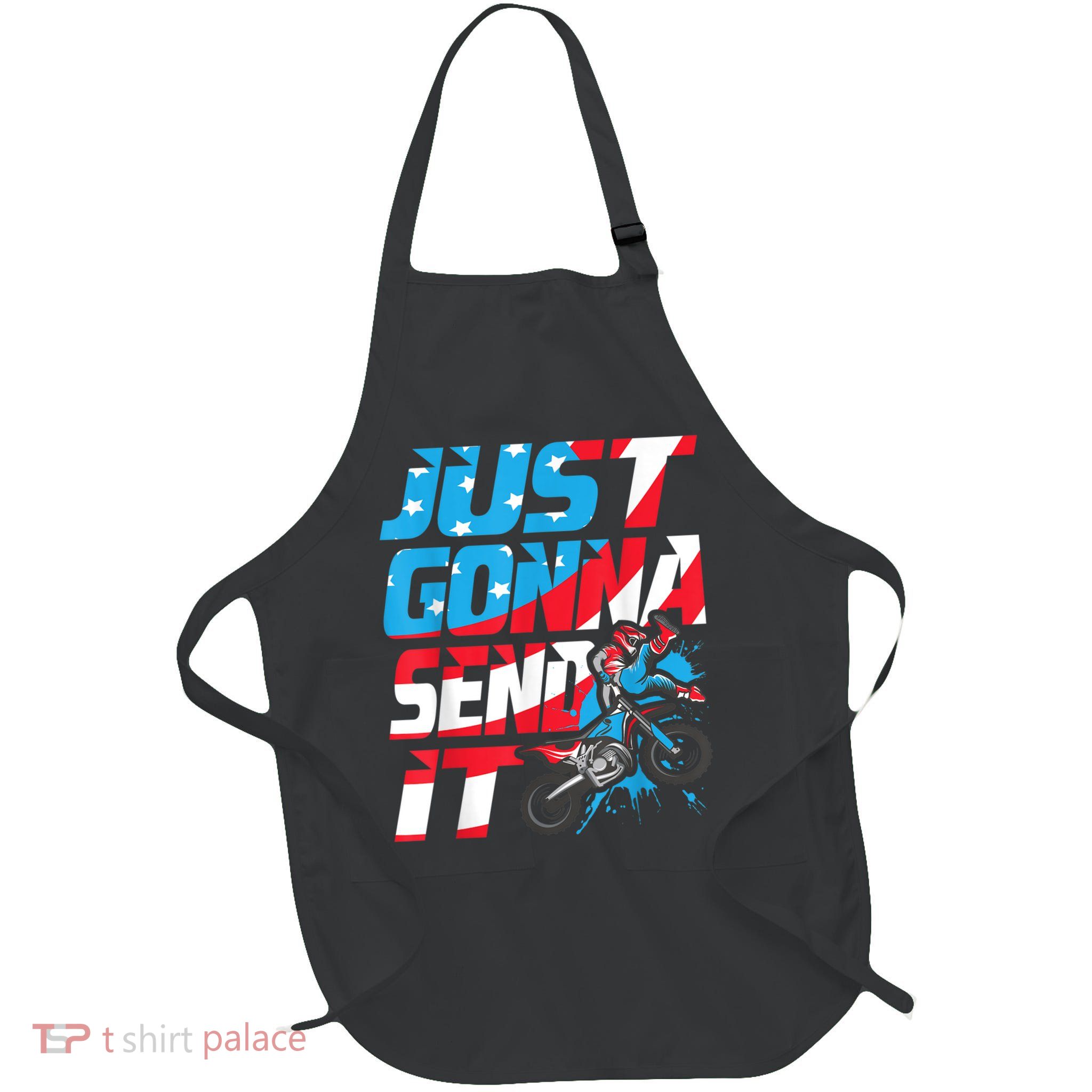 Just Gonna Send It Dirt Bike MX Biker Rider Motocross Apron
