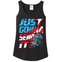 Just Gonna Send It Dirt Bike MX Biker Rider Motocross Ladies Essential Tank