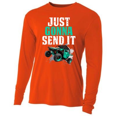 Just Gonna Send It Utv Side By Side Off Road 4x4 Mudding Atv Great Gift Cooling Performance Long Sleeve Crew