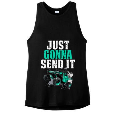 Just Gonna Send It Utv Side By Side Off Road 4x4 Mudding Atv Great Gift Ladies PosiCharge Tri-Blend Wicking Tank