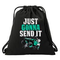 Just Gonna Send It Utv Side By Side Off Road 4x4 Mudding Atv Great Gift Drawstring Bag