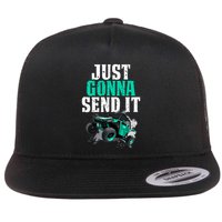Just Gonna Send It Utv Side By Side Off Road 4x4 Mudding Atv Great Gift Flat Bill Trucker Hat
