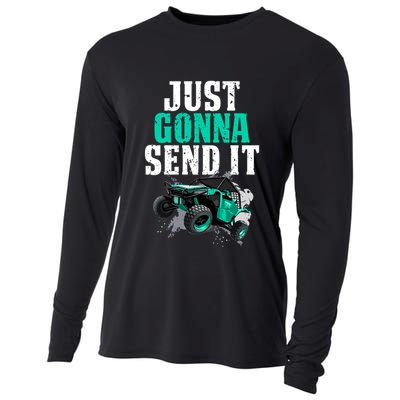 Just Gonna Send It Utv Side By Side Off Road 4x4 Mudding Atv Great Gift Cooling Performance Long Sleeve Crew