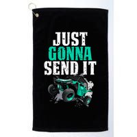 Just Gonna Send It Utv Side By Side Off Road 4x4 Mudding Atv Great Gift Golf Towel