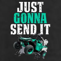 Just Gonna Send It Utv Side By Side Off Road 4x4 Mudding Atv Great Gift Golf Towel