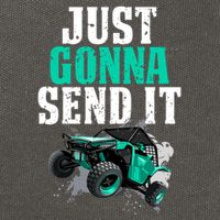 Just Gonna Send It Utv Side By Side Off Road 4x4 Mudding Atv Great Gift Cotton Canvas Backpack