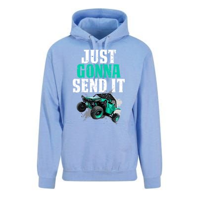 Just Gonna Send It Utv Side By Side Off Road 4x4 Mudding Atv Great Gift Unisex Surf Hoodie