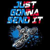 Just Gonna Send It Motocross Dirt Bike Tee Impact Tech Backpack