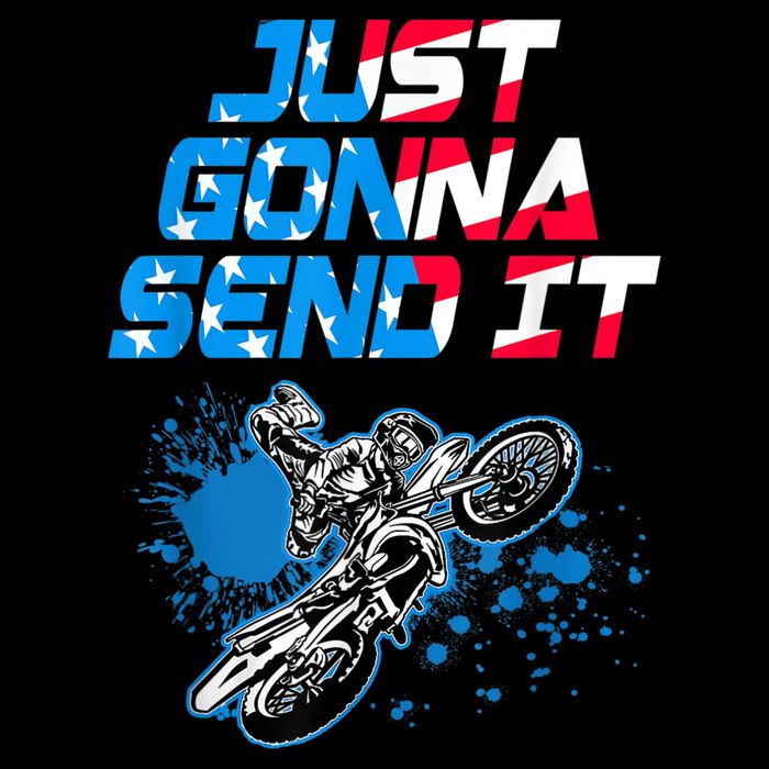 Just Gonna Send It Motocross Dirt Bike Tee Impact Tech Backpack