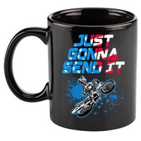 Just Gonna Send It Motocross Dirt Bike Tee 11oz C Handle Ceramic Mug
