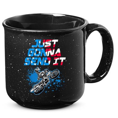 Just Gonna Send It Motocross Dirt Bike Tee 15oz Campfire Ceramic Mug