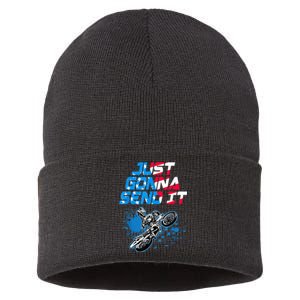 Just Gonna Send It Motocross Dirt Bike Tee Sustainable Knit Beanie