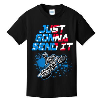 Just Gonna Send It Motocross Dirt Bike Tee Kids T-Shirt