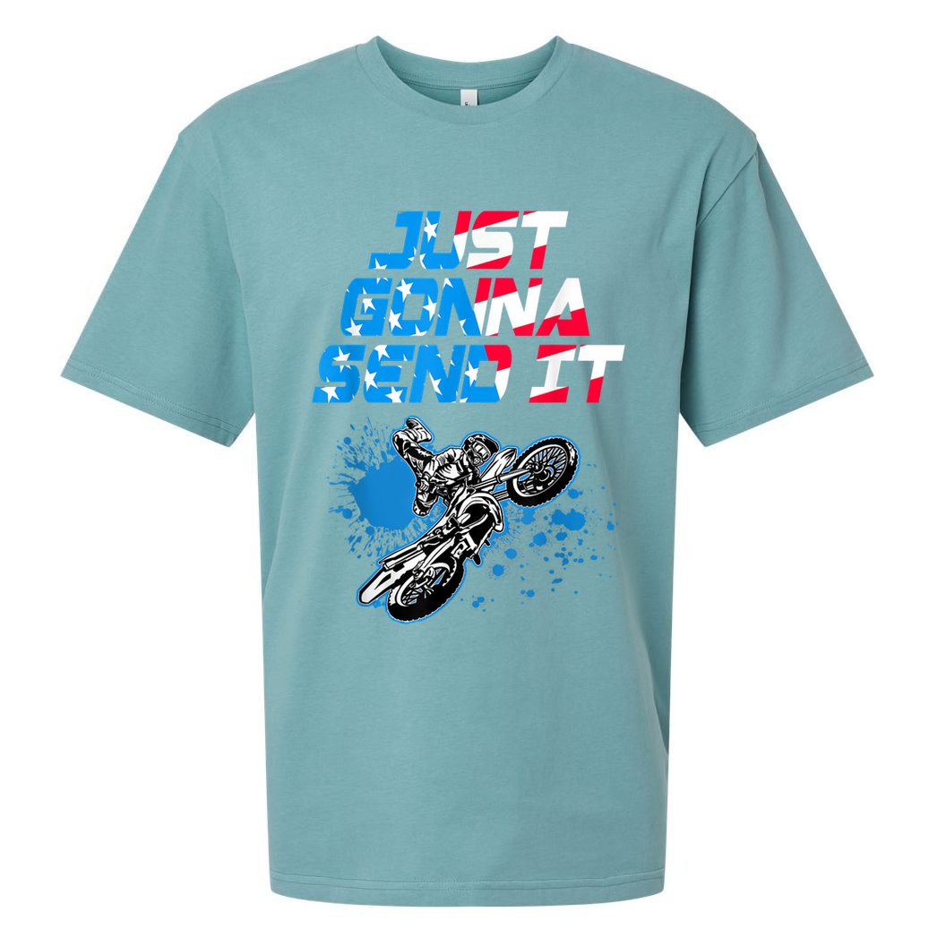Just Gonna Send It Motocross Dirt Bike Tee Sueded Cloud Jersey T-Shirt