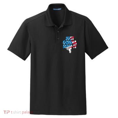Just Gonna Send It American Flag Dirt Bike Motocross Dry Zone Grid Polo