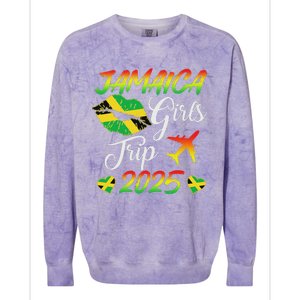 Jamaica Girl Trip 2025 Jamaica Summer Vacation Colorblast Crewneck Sweatshirt