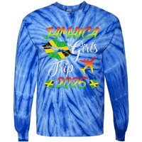 Jamaica Girl Trip 2025 Jamaica Summer Vacation Tie-Dye Long Sleeve Shirt